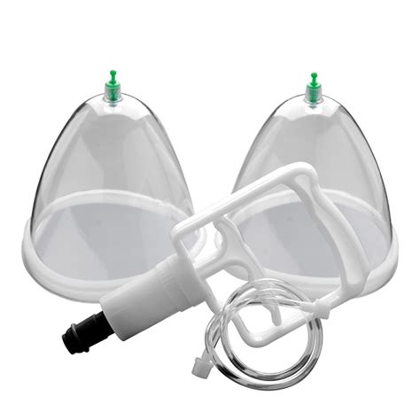 Breast 2 Cups System Breast Enlargement Massager Breastfeeding Suction