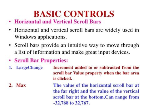 Basic Controls Of Visual Basic 60