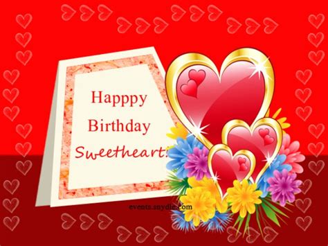 Happy Birthday Sweetheart Wish Birthday Birthday Wishes Pictures Images
