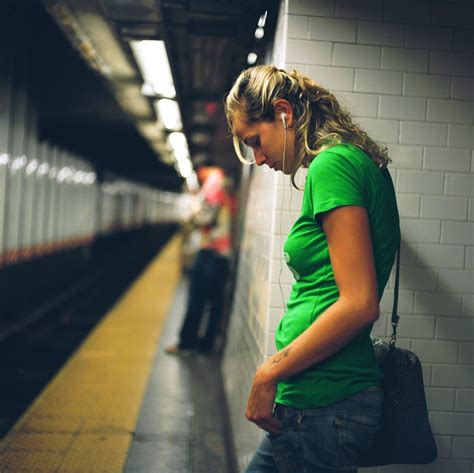 A Girl In The Subway Inside Man Flickr