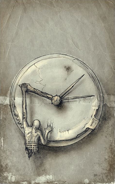 Pin By Tai Speight On Со смыслом Clock Drawings Dark Art Drawings