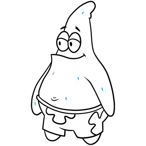 How To Draw Patrick Star From Spongebob Squarepants Really Easy