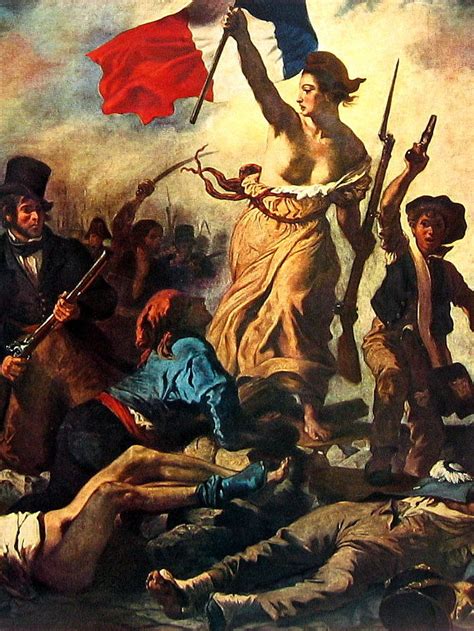 Eugène delacroix, liberty leading the people, oil on canvas, 2.6 x 3.25m, 1830 (musée du louvre, paris) speakers: Liberty Leading the People by Delacroix Mature Content Fine