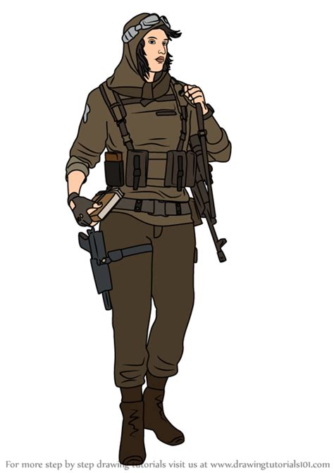 Learn How To Draw Nomad From Rainbow Six Siege Rainbow