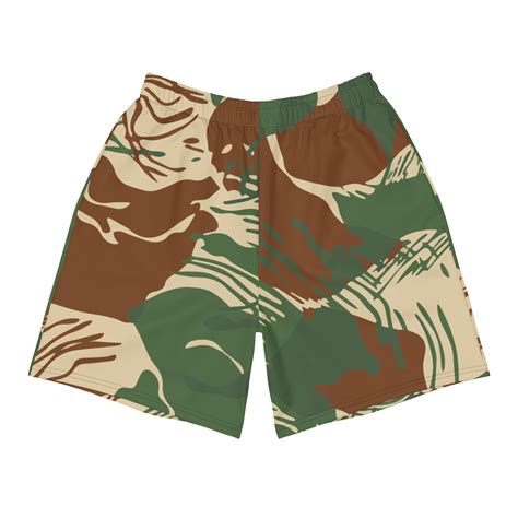 Rhodesian Brushstroke Camouflage V2b Mens Athletic Long Shorts