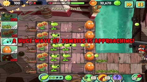 Plants Vs Zombies 2 Pirate Seas Day 17 Walkthrough Youtube