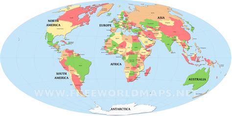 Editable World Map