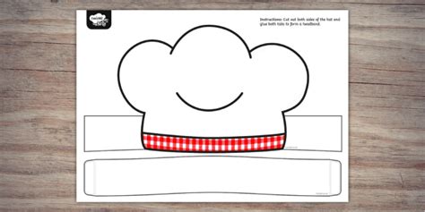 Bbq Chefs Hat Template Twinkl Party Teacher Made