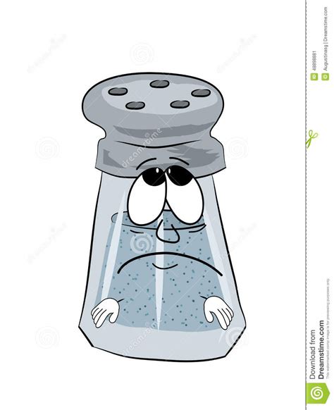 Sad Salt Cartoon Stock Illustration Illustration Of Upset 48898881