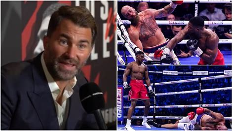 Eddie Hearn ‘defends Anthony Joshua Performance Reacts To ‘boos Deontay Wilder Concern