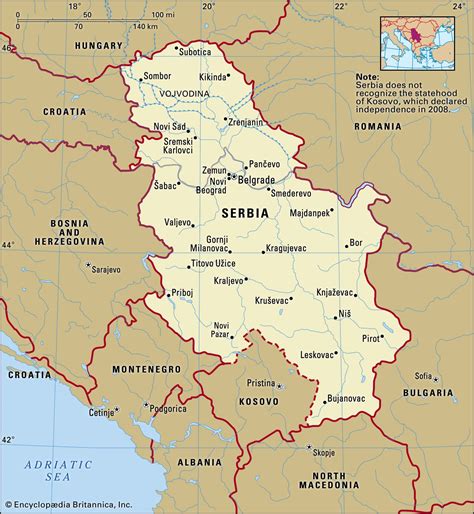 Serbia On A Map Time Zones Map World