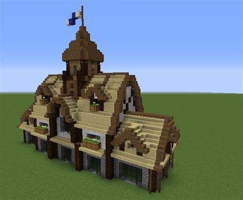In part 3 for this minecraft tutorial on how to build a town hall, i will be showing you how to do the rest of the exterior of the building Medieval Town Hall 1 - GrabCraft - Your number one source ...