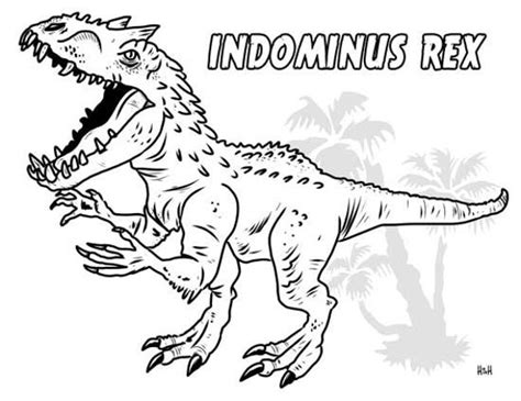 Indominus Rex Coloring Page Printable Review Coloring Page Guide My