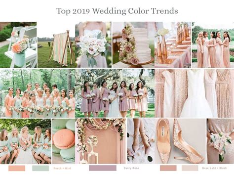 Top 8 Spring Wedding Color Palettes For 2019 Wedding Planner Romantic