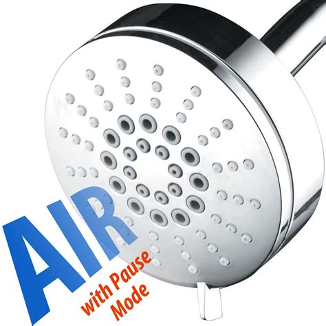AirJet 300 High Pressure Luxury 6 Setting Shower Head With High
