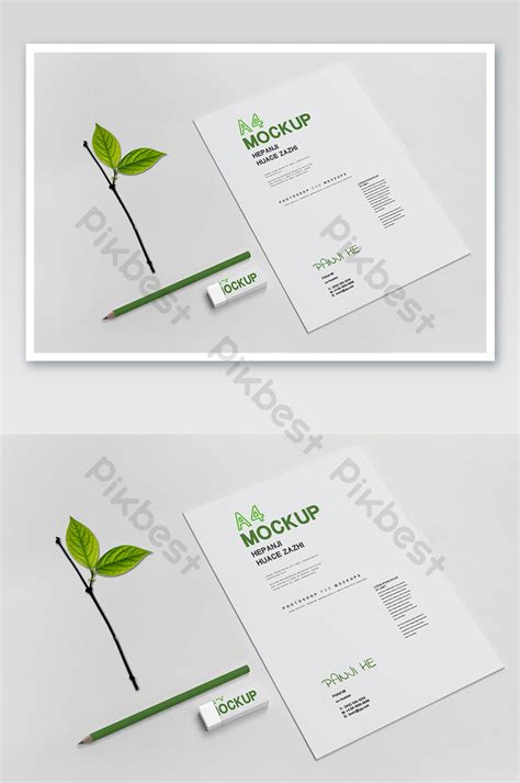 6,000+ vectors, stock photos & psd files. Fresh and simple green A4 paper pencil eraser office ...