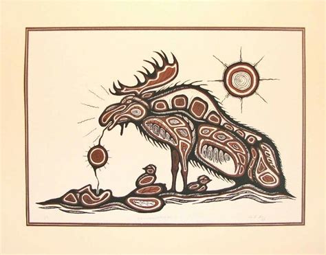 Moose Native Art Native American Art Projects Tribal Art