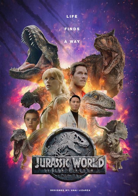 Jurassic World Fallen Kingdom Poster Created By Unai Lizarza Jurassic World Jurassic World