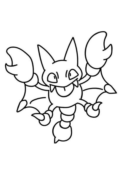 Gligar Coloring Page Coloringall The Best Porn Website