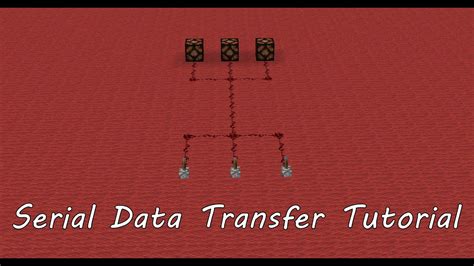 A wire transfer is an electronic method of transferring funds from one person or company to another. Minecraft Tutorial: Serial Data Transfer (Multiple signals ...