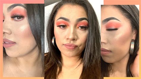 Orange Eyeshadow Makeup Tutorial Youtube