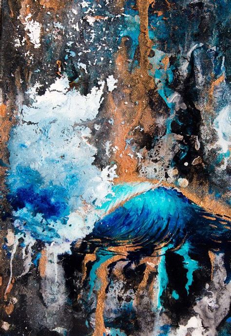 If you're new here i hope you check out some of my other art videos too! Ocean abstract resin wave painting. | Pintura de onda ...