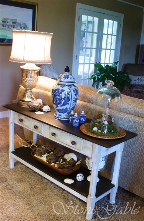 Click here to get my five best secrets. Painted Sofa Table - StoneGable