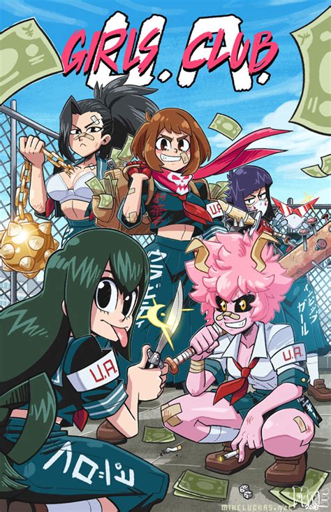 Ashido Mina Boku No Hero Academia Anime Fandoms Tsuyu Asui Ochako Uraraka