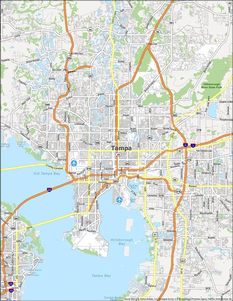 Map Of Tampa Florida Gis Geography