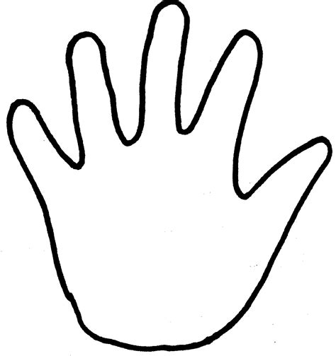 Printable Handprint - ClipArt Best