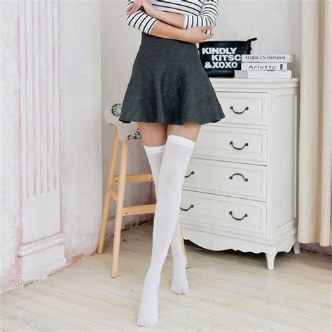 1pair Trendy Skinny Over Knee Socks Fashion For Girls Ladies Women Over Knee Thigh High Sexy