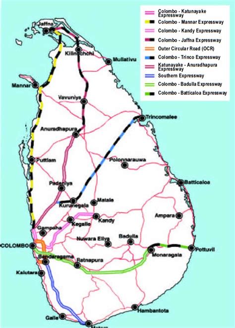 Large Detailed Road Map Of Sri Lanka Map Sri Lanka Roadmap Images