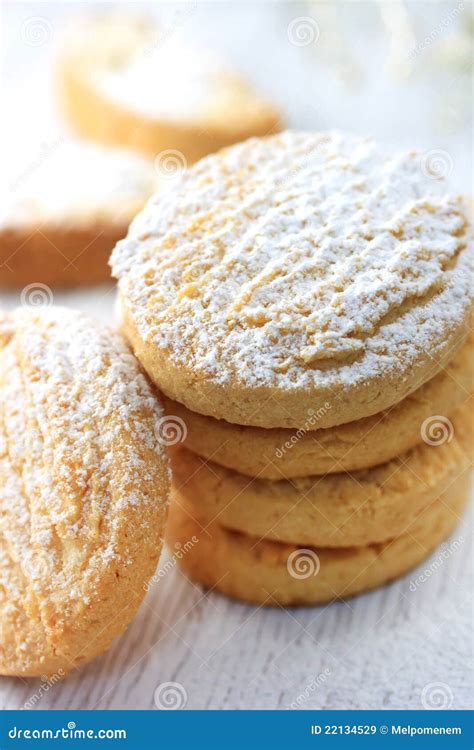 Cookies With Powdered Sugar Stock Image Image Of Cookie Cookies