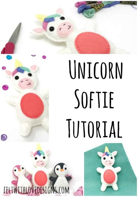Most of these also include a file. Unicorn Softie {Free Pattern + Tutorial} - Felt With Love ...