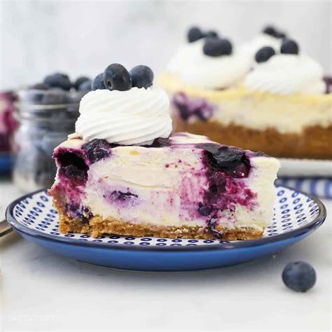 Easy Blueberry Swirled Cheesecake Beyond Frosting