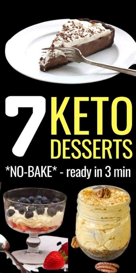 7 Easy Keto Dessert Recipes No Bake Ketogenic Diet Desserts