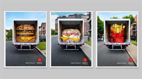 Mcdonalds Created Clever Visuals To Celebrate Moving Day