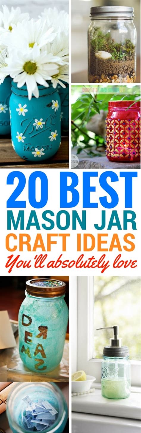 20 Amazing Diy Mason Jar Projects Craftsonfire