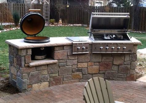 Permanent Inline Outdoor Gas Grills Have A Built In Permanent