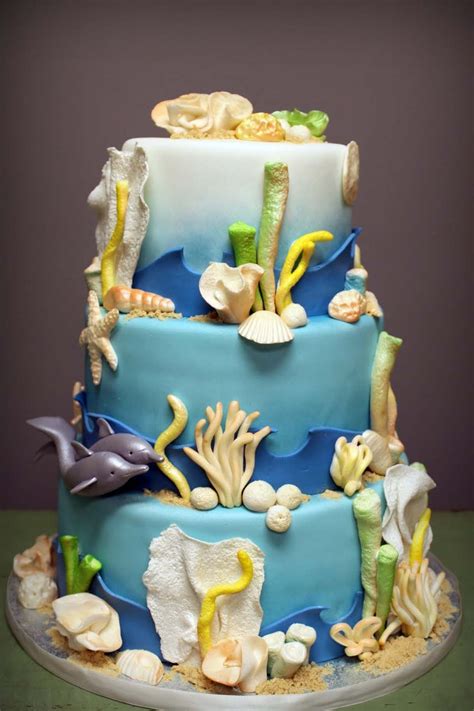 Pin By Conny Ponto Tampi On Wedding Cake Ideas Ocean Cakes Cake Sea Cakes