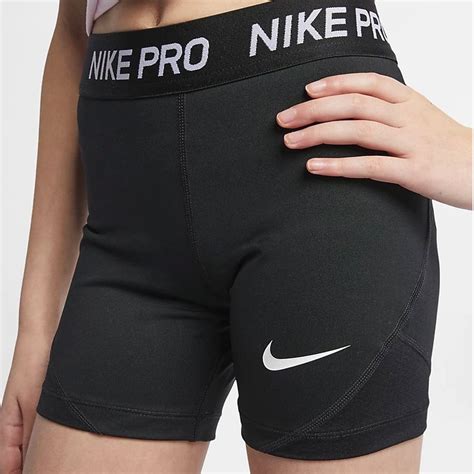 Nike Pro Girls Dri Fit Shorts Black Nikys Sports