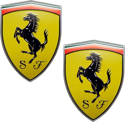Erpart Ferrari Real Aluminum Rare Car Logo Badge Emblem Not
