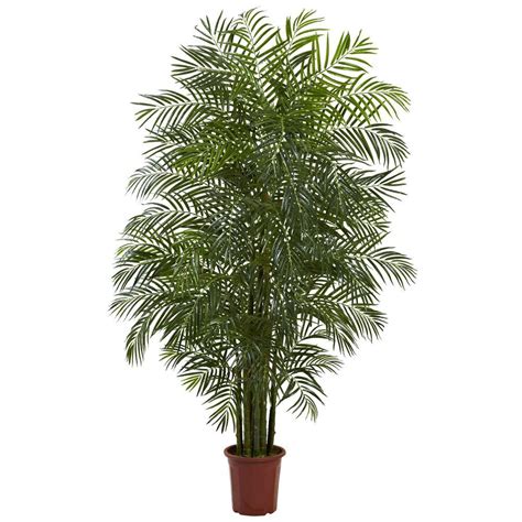 Nearly Natural 75 Ft Areca Palm Tree Uv Resistant Indooroutdoor