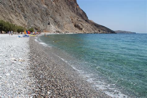 The beach is considered one of the most interesting, and still relatively rarely visited in crete. Glyka Nera, Sfakia, Chania - Beaches of Crete :: Elizabeth ...