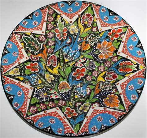 Turkish Ottoman Iznik Pattern 16 Cini Plate Anatolian Artifacts
