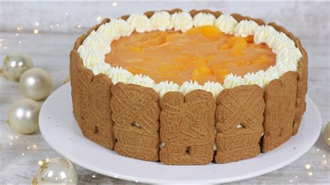 Cheesecake was gibt es neues in der großen welt des backens? Spekulatius Kuchen mit Mandarinen ohne Backen - No Bake ...