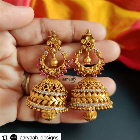 Shop All The Beautiful Antique Jhumka Designs Here South India Jewels