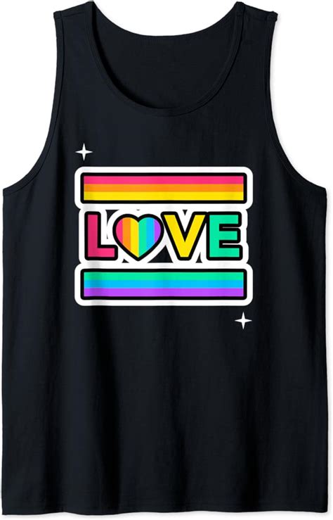 Amazon Com LGBTQ Love Pride Tank Top Clothing