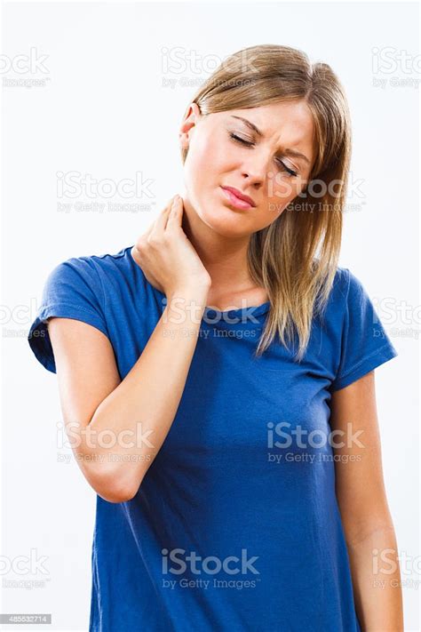 Neck Pain Stock Photo Download Image Now 2015 Adult Adults Only