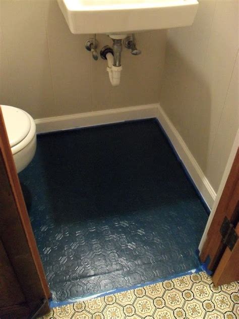 Painting A Bathroom Floor Bathroom Flooring Painted Bathroom Floors
